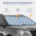 thumbnail image 4 of Kll Terrier Windshield Sun Shade 2-Piece Foldable Car Front Window Sunshade For Most Sedans Suv Truck - Auto Sun Blocker Visor Protector Blocks Max Uv Rays - Large, 4 of 7