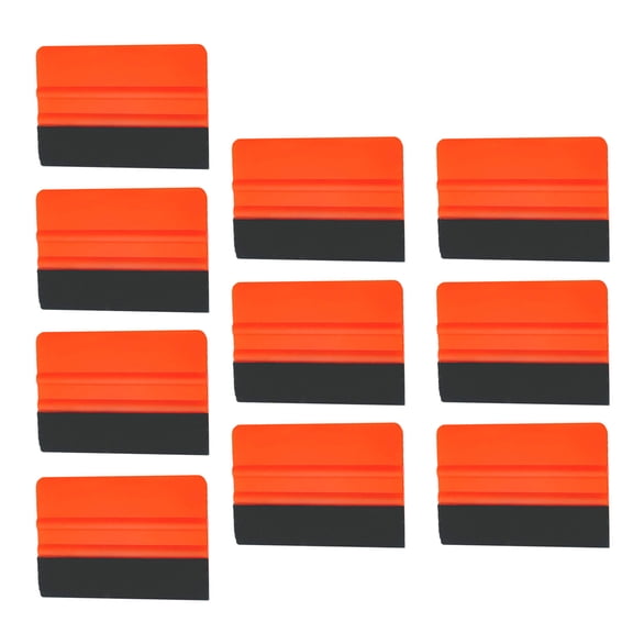 10pcs Fabric Felt Squeegee for Car Wrap Carbon Film Application Tools Window Tinting Clean Stickers Decal Scrapers