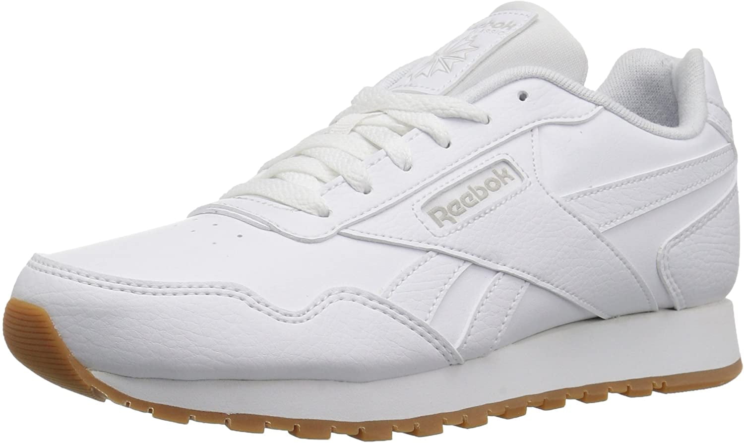 Reebok Classic Harman Run Kids Sneaker, USWhite/SteelGum, Little