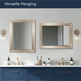 thumbnail image 6 of Head West Brushed Nickel Rectangular Framed Beveled Accent Wall Vanity Mirror - 26 x 32, 6 of 8