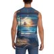 thumbnail image 4 of Fotbe Ocean View Bedroom Men's Camiseta sin Mangas Estampada para Hombres, Playera Casual para Gimnasio, Entrenamiento, Playa-Medium, 4 of 7