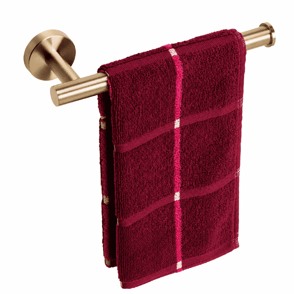 9-Inch Stainless Steel Hand Towel Bar, Wall Mounted Bathroom Towel Holder, Brushed Gold