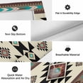 thumbnail image 6 of Southwest Geometric Outdoor Rug for Patio/Deck/Porch, Non-Slip Large Area Rug 5 x 7 Ft, Brown Mexican Aztec Boho Tribal Indoor Outdoor Rugs Washable Area Rugs, Reversible Camping Rug Carpet Runner, 6 of 8