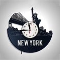 thumbnail image 5 of Reloj de pared con grabación de vinilo musical, reloj de pared con luz LED de la ciudad de Nueva York, reloj de vinilo, decoración de pared para sala de estar, regalos únicos para, 5 of 5
