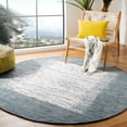 thumbnail image 2 of SAFAVIEH Montauk Tennyson Braided Border Cotton Area Rug, Ivory/Grey, 4' x 6', 2 of 10