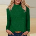thumbnail image 2 of EDFBUYKRS Womens Plus Size Tops Long Sleeve Shirts V Neck Textured Keyhole Gathered Knit Tunic Loose Fall Blouses Xxxl, 2 of 4