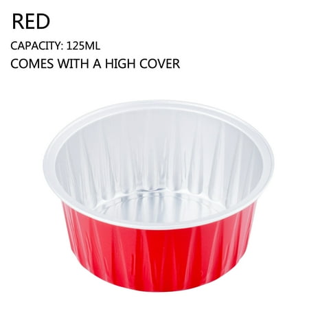 

PEONAVET Can Cover Kitchen Accessories Foil Cupcake Cups Round Cupcake Cups With Lid Mini Cupcake Cups Kitchen Baking Cups 100 PC - Spring Savings