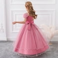 thumbnail image 7 of HAWEE Flower Girls Embroidery Lace Bridesmaid Dress Beaded Wedding Party Full Length Dance Gown for Girls 4-14 Years, 7 of 7