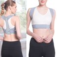 thumbnail image 4 of Corrector de Postura Gris Ajustable Suave Transpirable Cómodo Estable Seguro Parte Superior de la Espalda para Hombres Mujeres L (para 5.4 a 5.9 pies y 154 a 176 Libras), 4 of 10