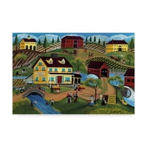 Trademark Fine Art 'Brookside Inn Restaurant' Canvas Art by Cheryl Bartley