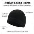 thumbnail image 2 of TELOLY Beanies Hats Men,Soft Touch Fleece Caps for Men,Provides Superior Insulation Beanies Hats Men,NavyBlue, 2 of 6