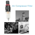 thumbnail image 3 of Filtre Compresseur d'Air 1/4 Séparateur d'Eau Kit d'Outils avec Régulateur AFR-2000, 3 of 10