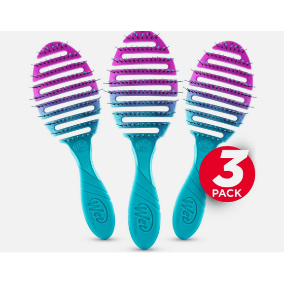 Wet Brush Pro Flex Dry Hair Brush – 3 Pack Set
