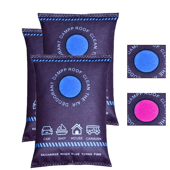 Dehumidification Bag Desiccant, 2025 Reusable Moisture Absorber Pack, Reusable Dehumidifier Bags, Car Moisture Absorber for Windows Interior, Portable Condensation Prevention for Wardrobe