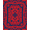 Red, Pattern 2, variant on ODIKA 4'x6' Machine Washable Non-Slip Area Rug, Vintage Kaleidoscope Herringbone Walkway Treasure High Traffic Rug, Red, 466163
