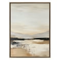 thumbnail image 3 of Kate and Laurel Sylvie Peaceful Landscape III Framed Canvas Wall Art by Amy Lighthall, 31.5x41.5 Gold, Modern Abstract Landscape Art for Wall, 3 of 7