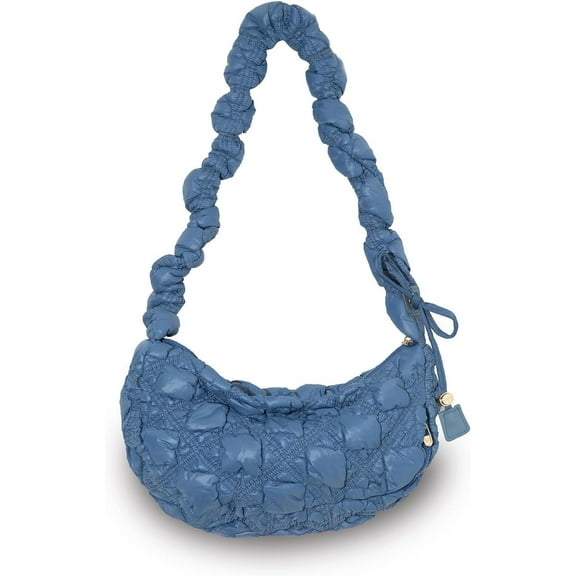 Quilted Shoulder Bag Puffer Handbag Crossbody Purse Padded Cloud Hobo Bag with Adjustable Strap
