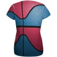 thumbnail image 2 of Championship Basketball Blue and Red All Over Womens T Shirt Multi 2XL, 2 of 2