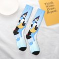 thumbnail image 6 of Saiise Bluey Funny Socks Men Women Boys Kids Adults Novelty Graphic Crew Tube Socks Crazy Design Casual Dress Socks for Sports,Running,Travel, 6 of 7