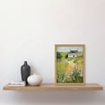 thumbnail image 2 of Country Farmhouse Cottage Scene Traditional Landscape Oil Painting Meadows Countryside Summer Artwork Framed Wall Art Print A4, 2 of 5