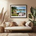 thumbnail image 3 of Corona del Mar Views 05 - Newport Beach California Photography Coast Palm Tree Beach House Harbor Seascape Nautical Tropical Black Framed Wall Art Print 5 x 7 inches, 3 of 4