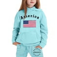 thumbnail image 4 of Icvfdpl Boys Summer Outfits Sets Child Girls Long Sleeve Solid Warm Hoodie Pullover Tops Pants Sweat Suit Skin-Friendly Outwear 2 Years-3 Years, 4 of 4