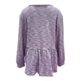 thumbnail image 6 of Tisuna Women'S Fall T-Shirts Stylish Solid Color Crewneck Tops Ladies Daily Wear Tee Shirts Size Xxxxl, 6 of 6