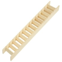 OULII Beige Mini Dollhouse Ladder Stairs for Miniature House 1 Piece and Decorative