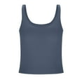 thumbnail image 3 of LLYWEY Crop Tank Tops with Built in Bra Soft Sleeveless Cropped Camisole Sports Bra ( Women's Plus), 3 of 5