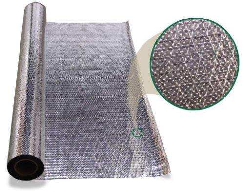 US Energy Products 2000sqft (4ft x 500ft) Diamond Radiant Barrier Solar Attic Foil Reflective Insulation Reflective Aluminum Breathable Attic Roof Foil  BLOCKs 99% of Heat / 99% RF Signals SCIF RFID