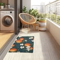 thumbnail image 4 of Yayeee Doormat for Indoor Entrance 32" x 20" Non Slippery Floor Rug, Blue Floral Oranges, 4 of 8