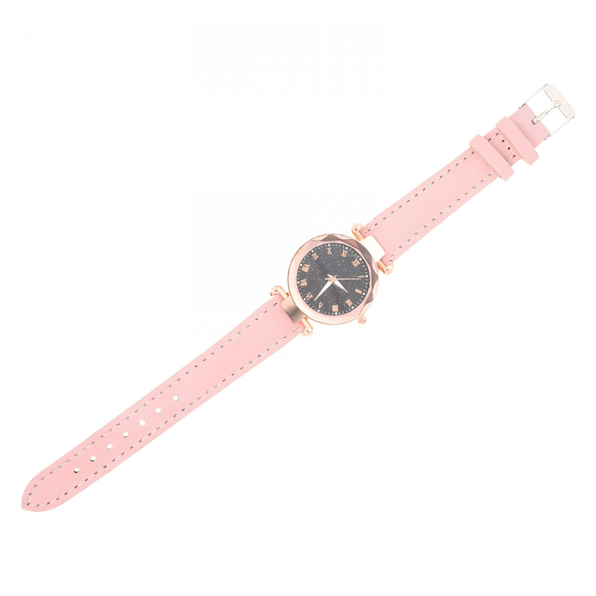 DESIGNICE Women'S Watch with Adjustable Strap and Stainless for Everyday Use Pink Watch