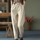 thumbnail image 1 of Pantalones gruesos de algodón de otoño e invierno, pantalones casuales, pantalones harén de terciopelo con cintura elástica para mujer, pantalones largos de moda de primavera de color sólido, 1 of 6