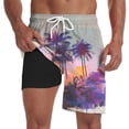thumbnail image 5 of CHENge Board Shorts Men's No Lining Lightweight Solid Color Quick Dry Beach Swimming Shorts with Liner Anti-Chafe Fishing Shorts for Men, 5 of 5
