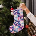 thumbnail image 5 of Vsdgher Skull rainbow color space Christmas Stockings 18 inch Large Kids Stocking Bags Hanging Socks for Christmas Decor Decorations, 5 of 7