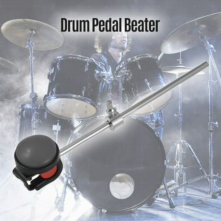 Bass Drum Beater Kick Drum Foot Pedal Beater Stainless Steel Shaft Silicone Head Accessory for Percussion Instrument Pack of 1