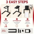 thumbnail image 5 of YLOHUIL Overhead Phone Tripod Stand, Adjustable Camera Mount for Desk Table, Content Creator Essentials for Cooking Drawing Art Video Recording, 5 of 6