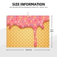 thumbnail image 3 of Kdxio Pink Ice Cream for Dish Drying Mat,24*18 inch Absorbent Dish Drainer Kitchen Counter,Large Size Dish Drying Pad for Countertops,Draining Racks, 3 of 9