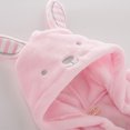 thumbnail image 3 of fastboy Easy To Clean Super Soft Baby Hooded Bath Robe Towel For All Occasions Pink pink 100, 3 of 6