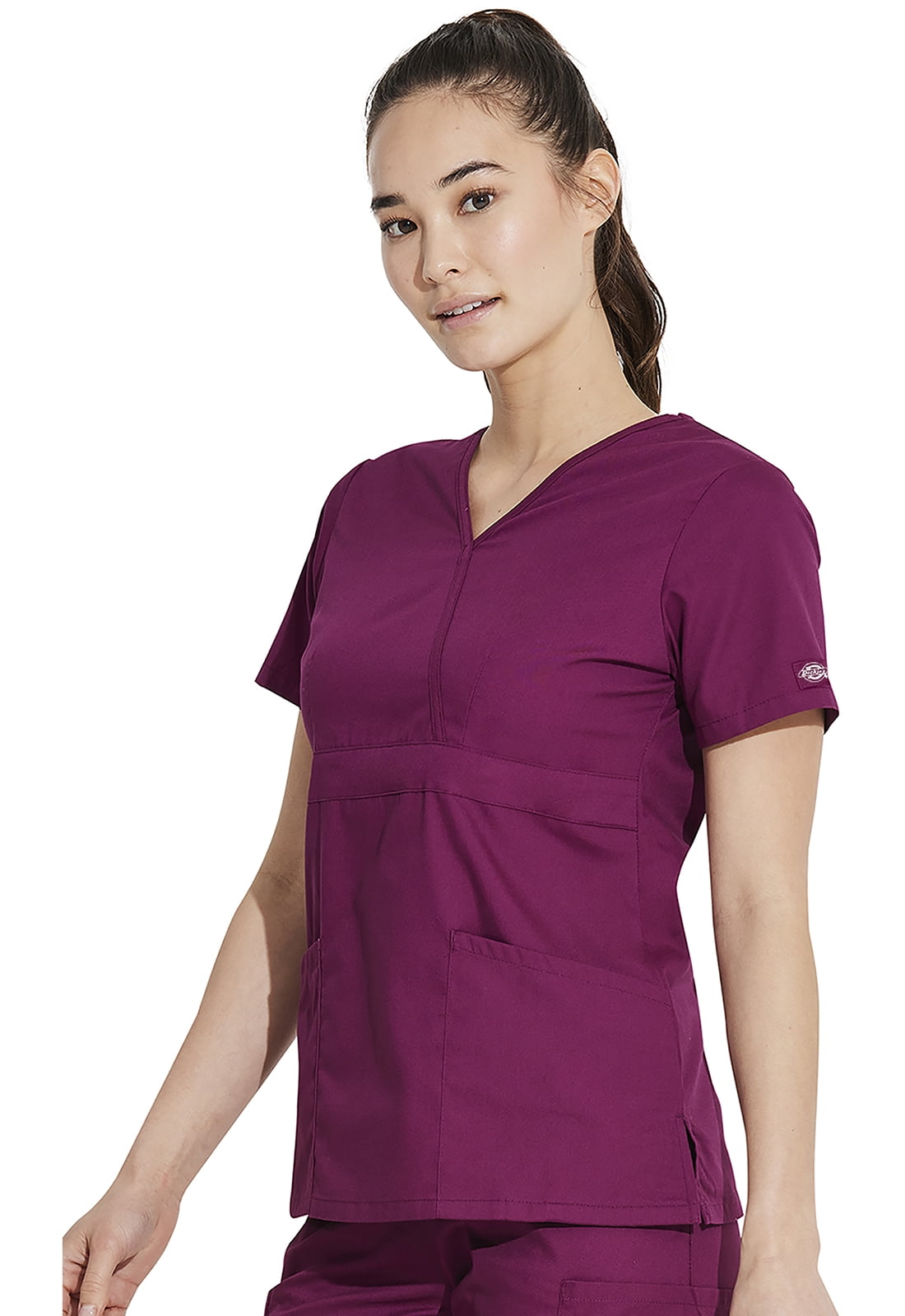 Dickies EDS Signature Scrubs Top for Women Mock Wrap 86806