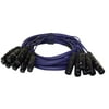 PYLE PPSN821 - 20 Ft. 8 Channel XLR Male to XLR Female Snake Cable