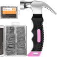 thumbnail image 1 of INCLY 620 PCS Small Nails for Hanging Pictures Assortment Kit with 8oz Pink Small Hammer, Mini Hamm, 1 of 5