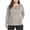 Khaki, variant on Frostluinai Plus Size Tops for Women Long Sleeve Casual Shirts Crewneck Stretchy T Shirts Basic Solid Color Blouses Loose Fit Tees with Pocket
