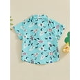 thumbnail image 4 of Bagilaanoe Toddler Baby Boy Summer Shirt Print Short Sleeve Tops 6M 12M 18M 24M 3T 4T Kids Casual T-Shirts Clothes, 4 of 9