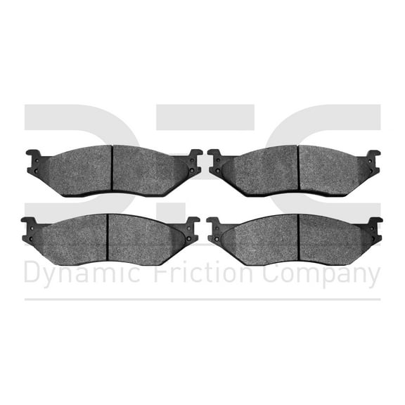 Dynamic Friction Company 5000 Advanced Brake Pads - Semi Metallic 1551-1066-00-Front or Rear Set