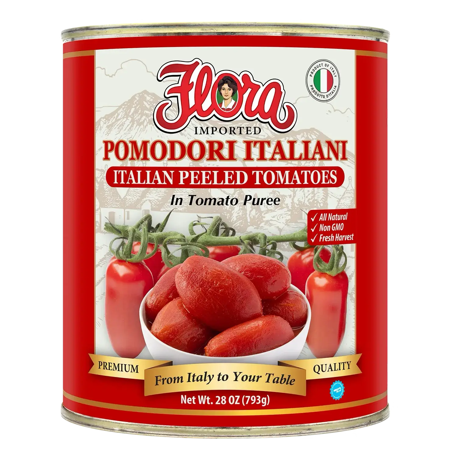 Tuttorosso Low Sodium Italian Style Peeled Plum Tomatoes, 28 oz