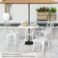 thumbnail image 5 of Costway 5 PCS Patio Cast Aluminum Bistro Set Dining Table & Chair with Umbrella Hole, 5 of 11
