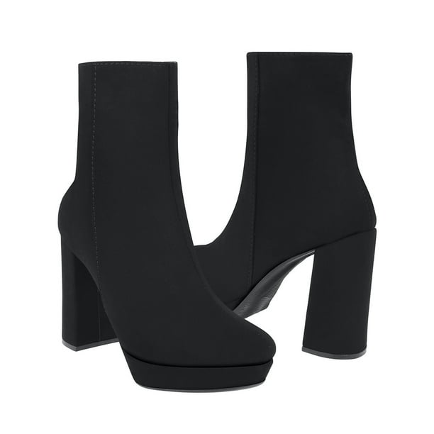 BOTINES STYLO MUJER 7423 BUCK NEGRO
