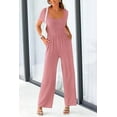 thumbnail image 7 of PRETTYGARDEN Women's Summer One Piece Jumpsuits Dressy Casual Short Sleeve Square Neck Wide Leg Jumpsuit Rompers, 7 of 7