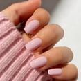 thumbnail image 2 of Set de uñas postizas adhesivas JOYVVEW, cuadradas medianas, rosa, 28 piezas, 2 of 7
